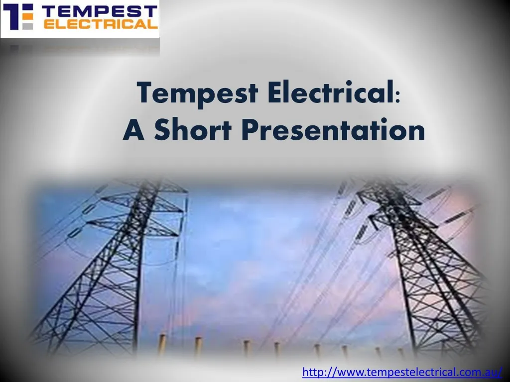 tempest electrical a short presentation