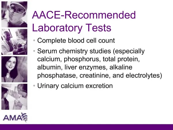 AACE-Recommended Laboratory Tests