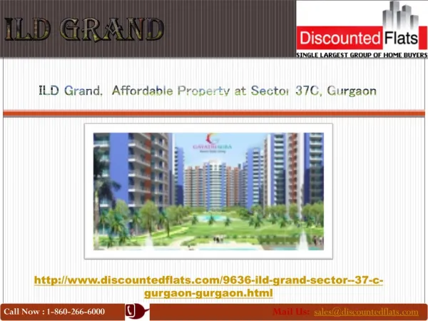 2 BHK flats for sale in ILD Grand at Sector 37 C Gurgaon