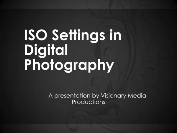 Iso settings in digital photography