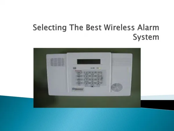 Best Wireless Alarm System