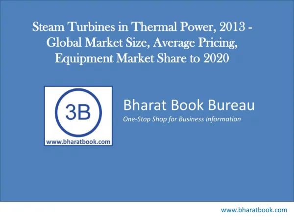 Steam Turbines in Thermal Power, 2013 - Global Market Size,