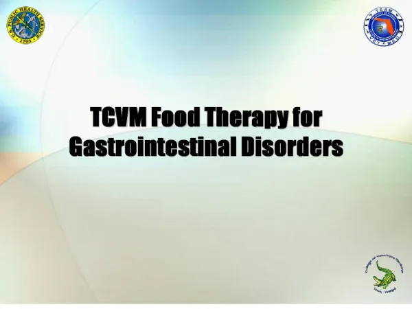 tcvm food therapy for gastrointestinal disorders