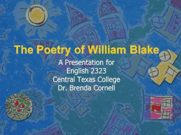The Poetry of William Blake