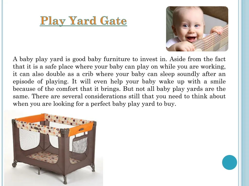 play yard gate