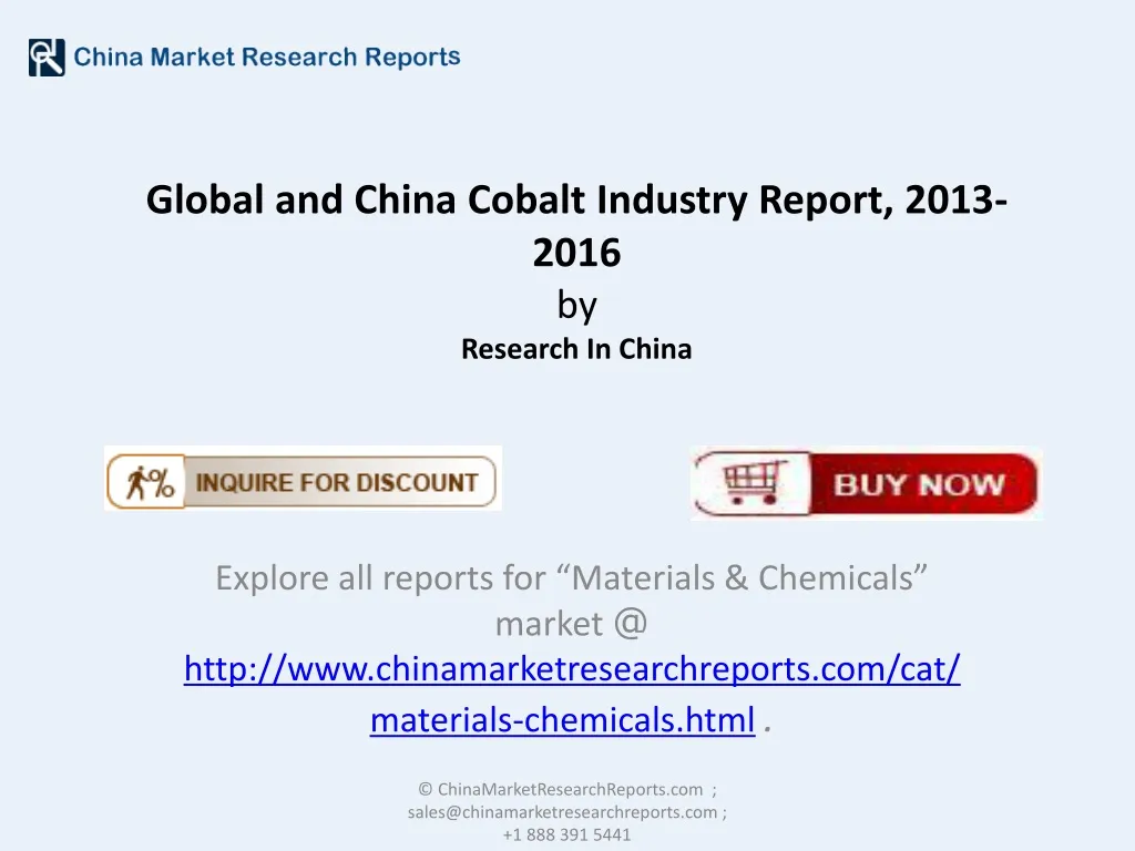 global and china cobalt industry report 2013 2016 by research in china