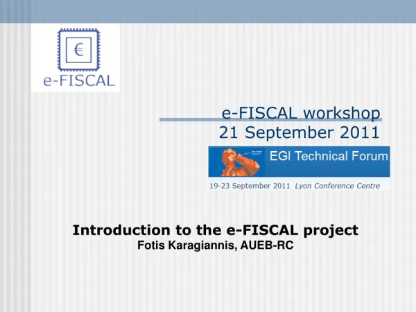 e-FISCAL workshop 21 September 2011