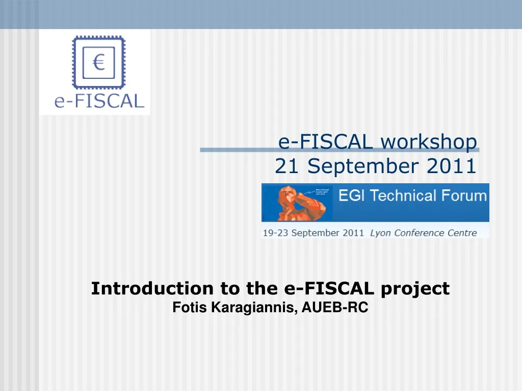 e fiscal workshop 21 september 2011