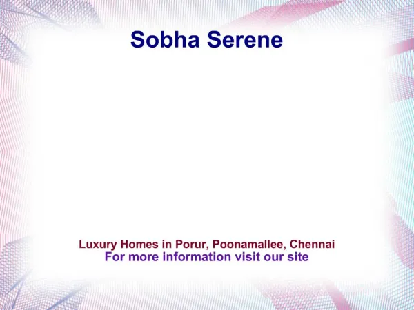 Sobha Serene