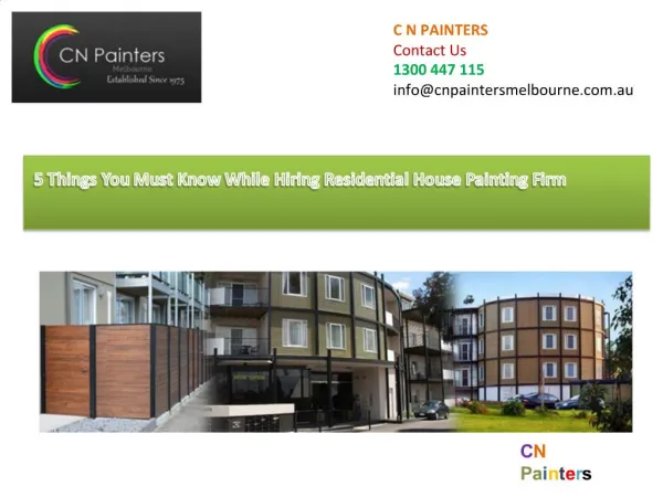 You Must Know While Hiring Residential House Painting Firm