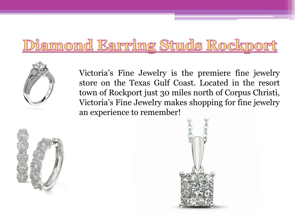 diamond earring studs rockport