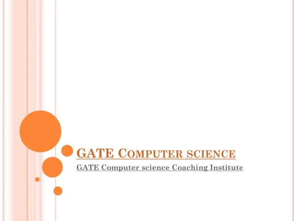 GATE Computer science