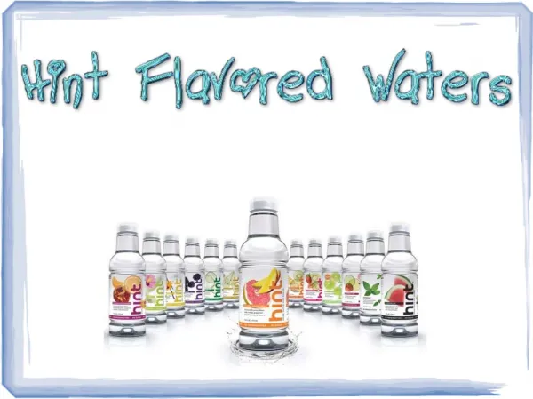 Hint Flavored Waters