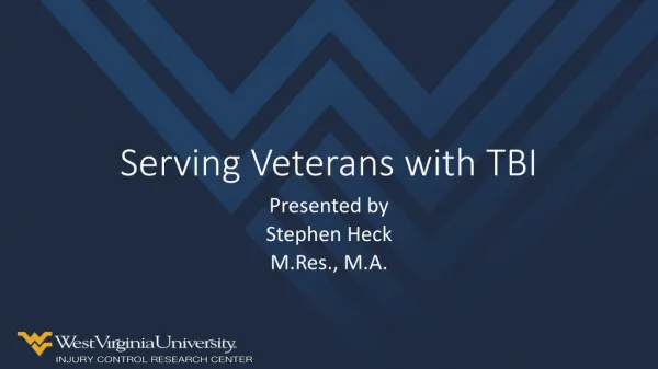 Serving Veterans with TBI