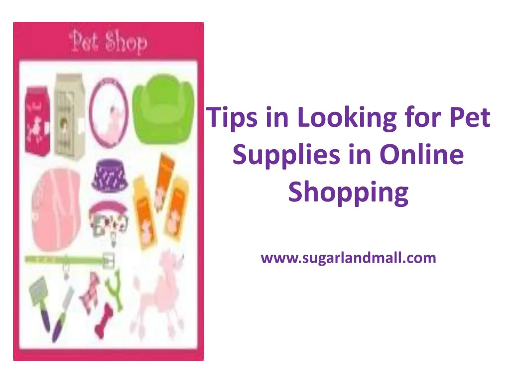 tips in looking for pet supplies in online shopping www sugarlandmall com