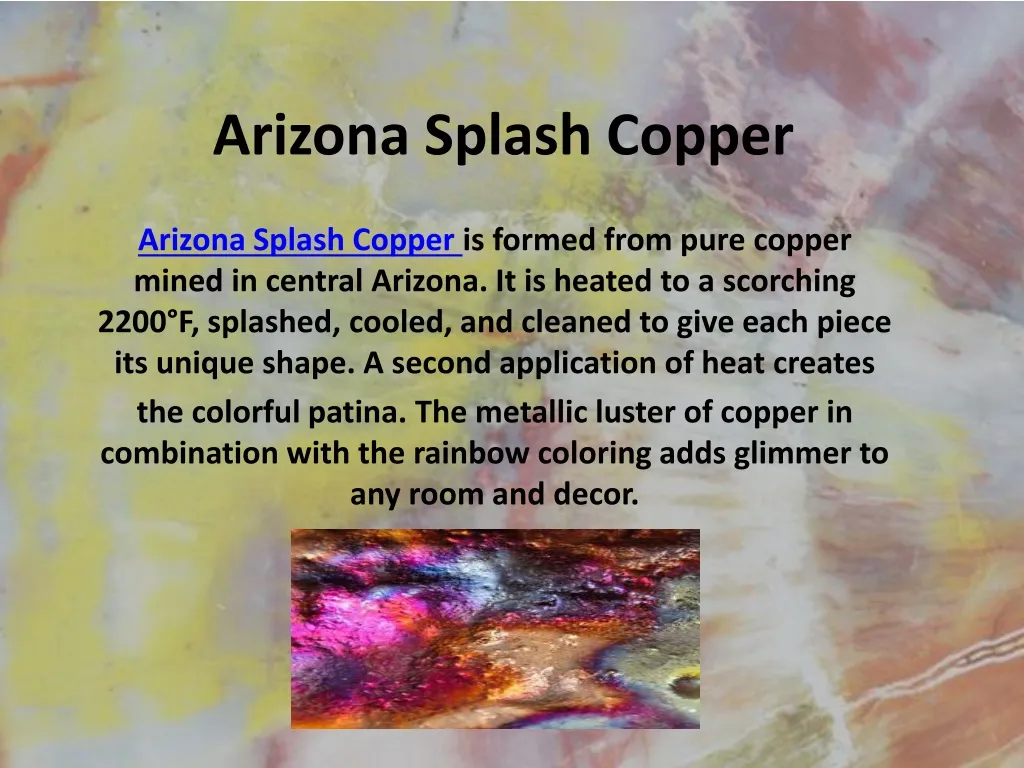 arizona splash copper