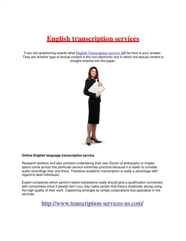 English Transcription