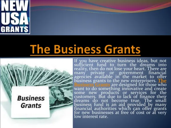 Get the aid of small business grants to start in the market