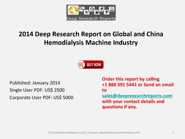 Hemodialysis Machine Industry in China