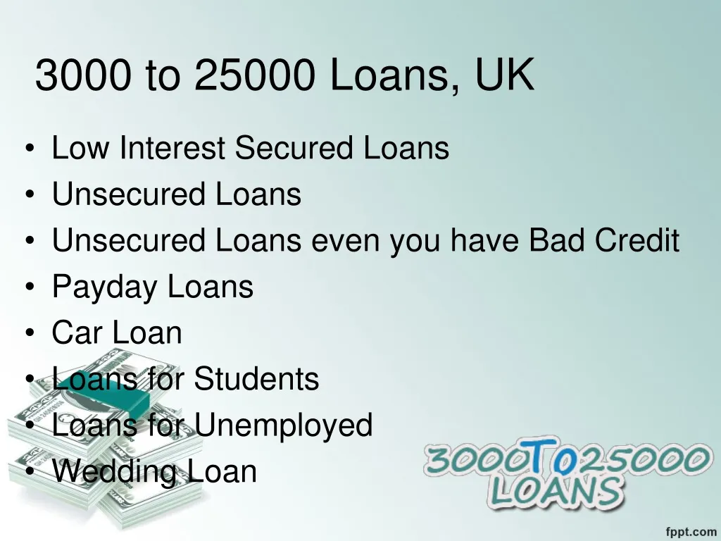 3000 to 25000 loans uk