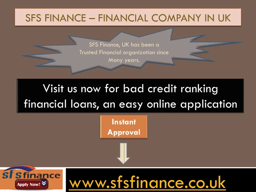 sfs finance financial company in uk