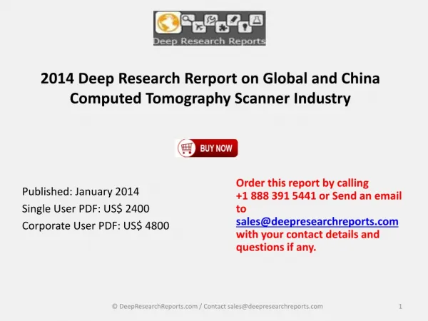 China and Global Computed Tomography Scanner Industry