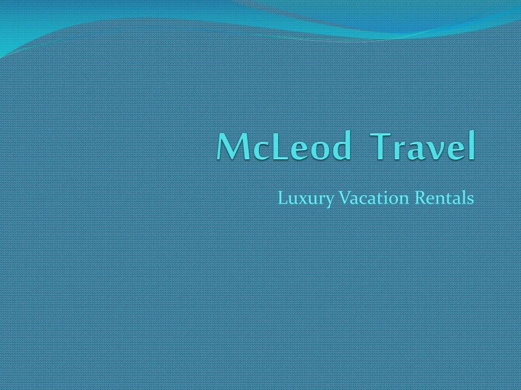 mcleod travel