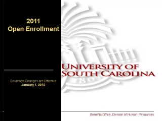 UNIVERSITY OF SOUTH CAROLINA - slide 1