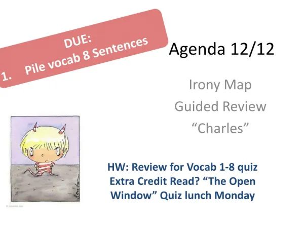 Agenda 12/12