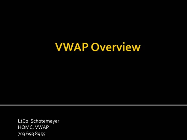 VWAP Overview