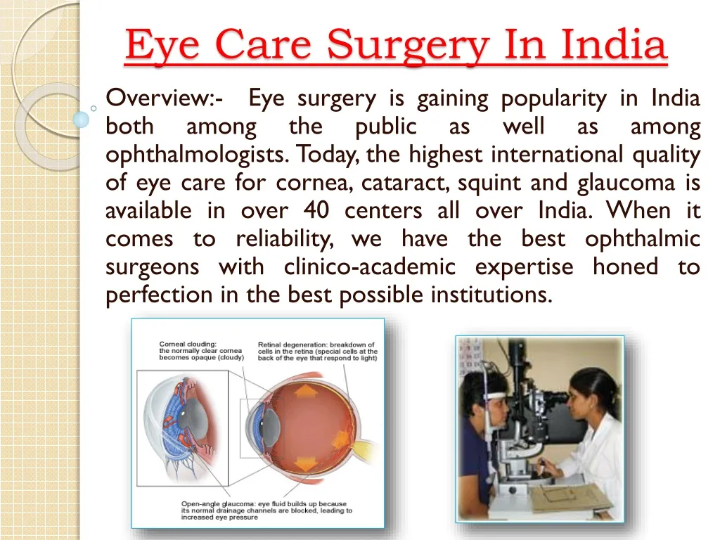 eye care surgery in india