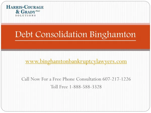 Chapter 7 and Chapter 13 Bankruptcy Lawyer Binghamton