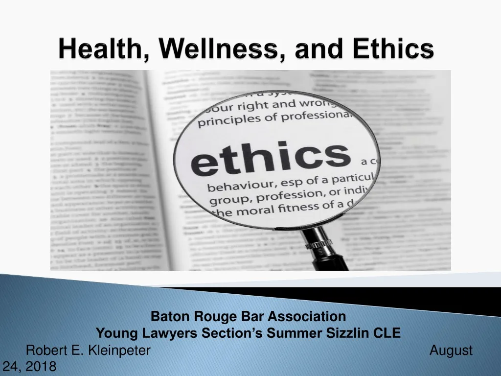 health wellness and ethics