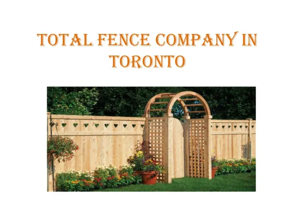 Total fence Inc