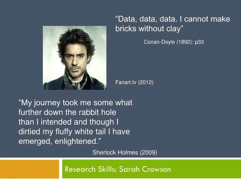 research skills sarah crowson
