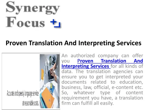 Get translation and interpreting services from authorized tr