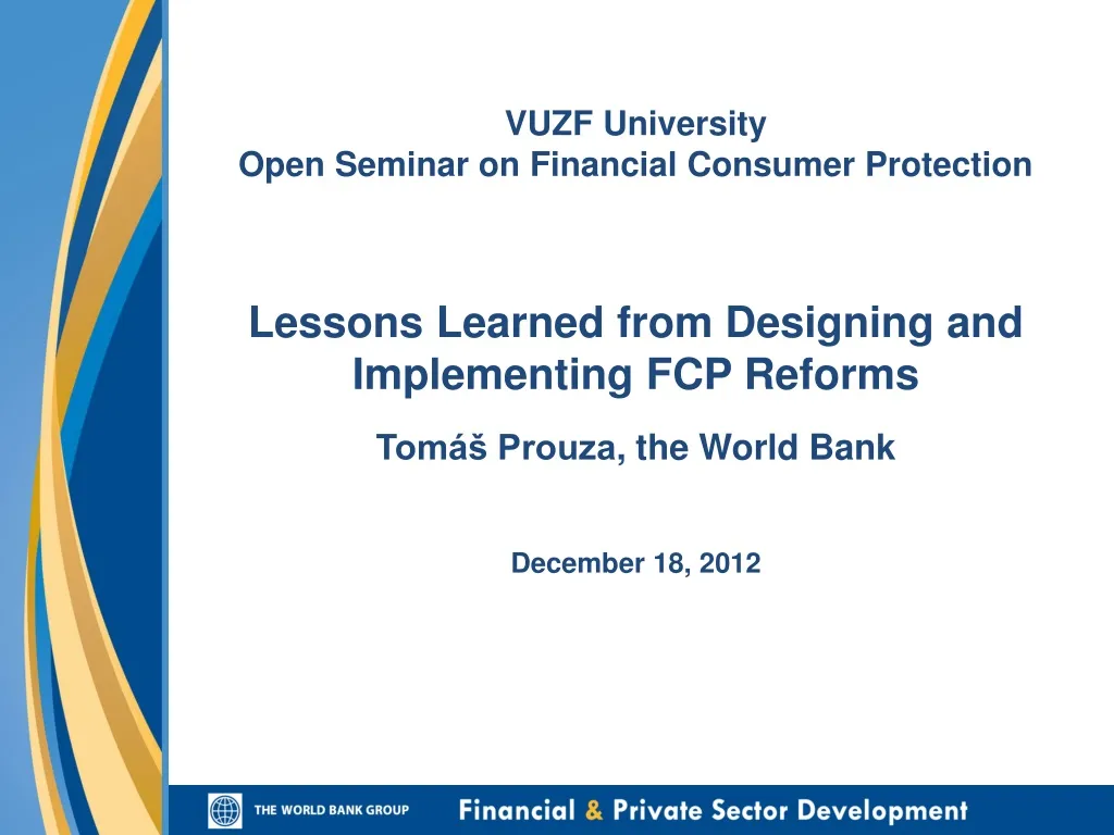 vuzf university open seminar on financial