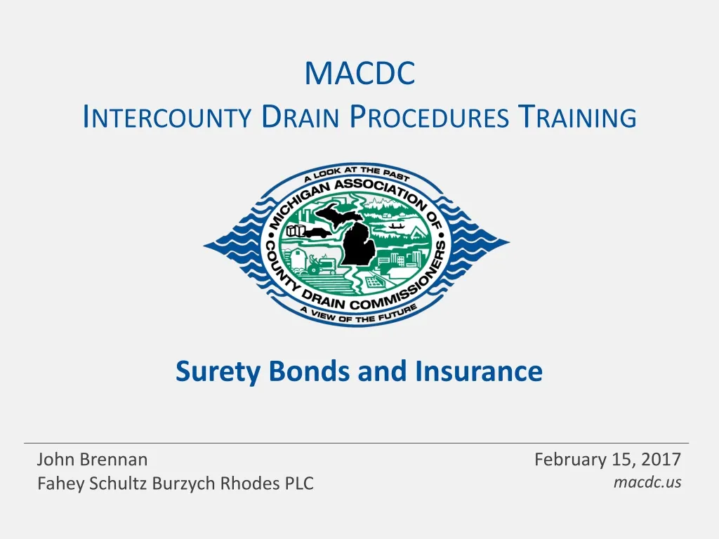 macdc intercounty drain procedures training