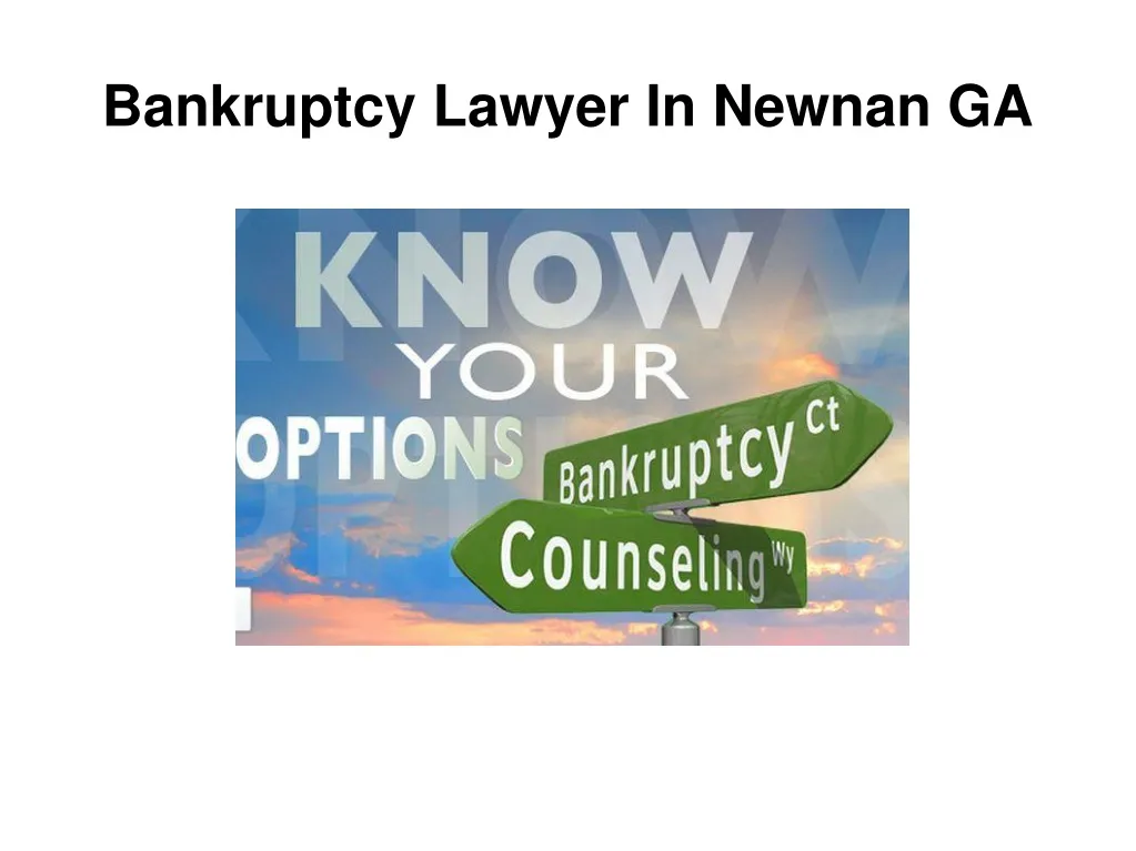 bankruptcy lawyer in newnan ga
