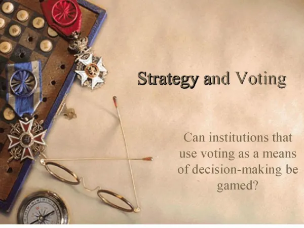 strategy and voting