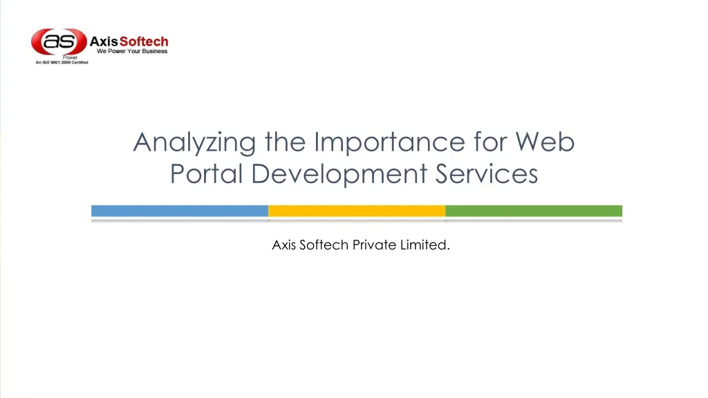 analyzing the importance for web portal development services