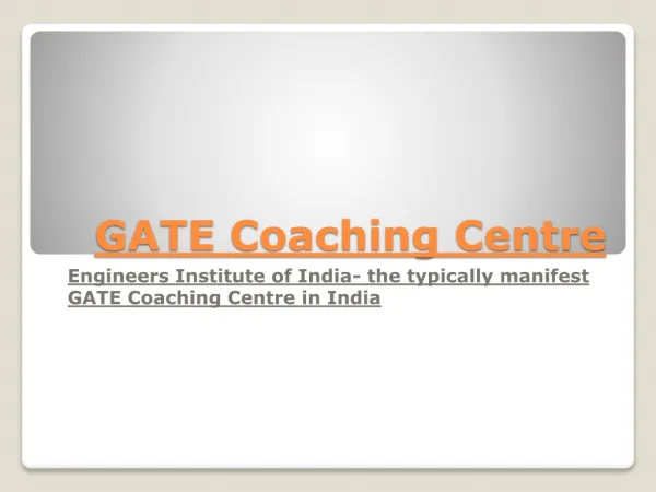 GATE Coaching Centre