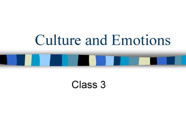 culture and emotions