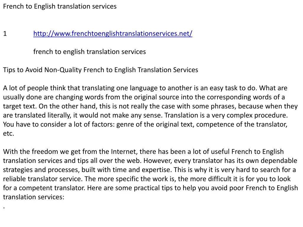 french to english translation services 1 http