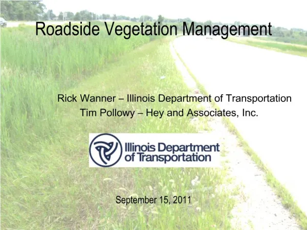 Roadside Vegetation Management