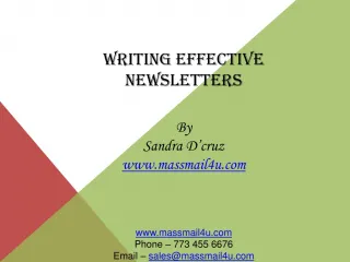 8 Secrets of email marketing - slide 1