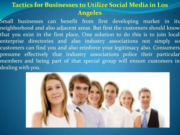 Tactics for Businesses to Utilize Social Media in Los Angele