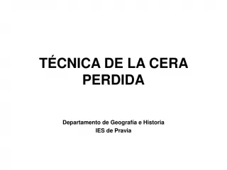 Cera perdida - slide 1