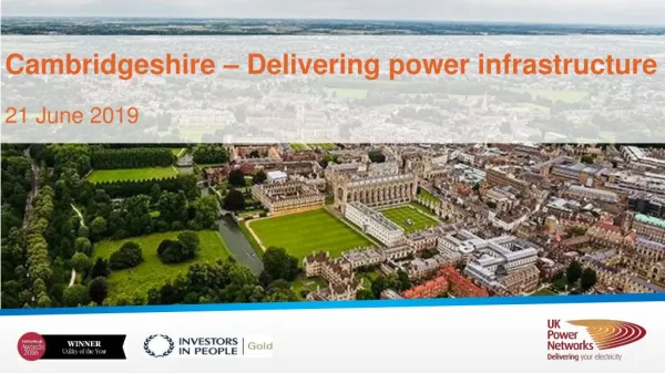 Cambridgeshire – Delivering power infrastructure 21 June 2019