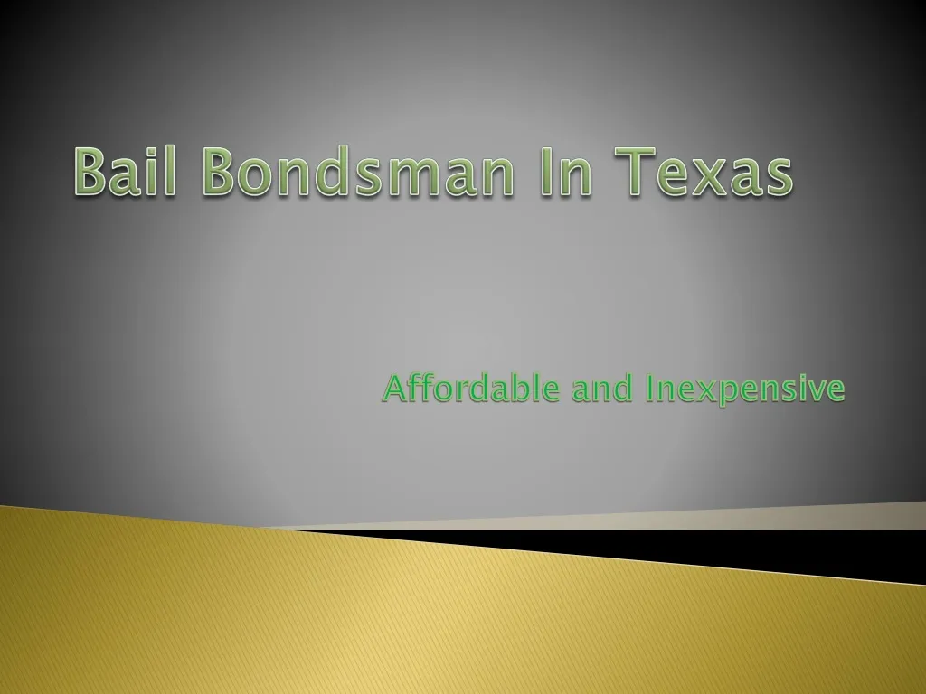 bail bondsman in texas